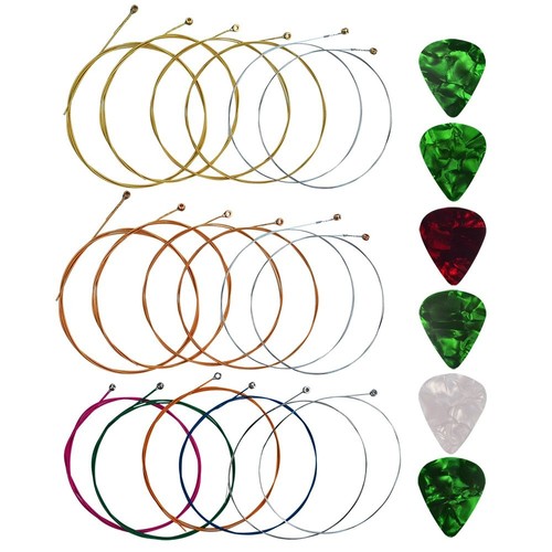 Sets acoustic guitar strings - 3,