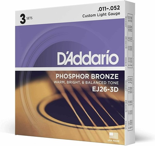 Addario ej26 acoustic - d'addario, ej26-3d